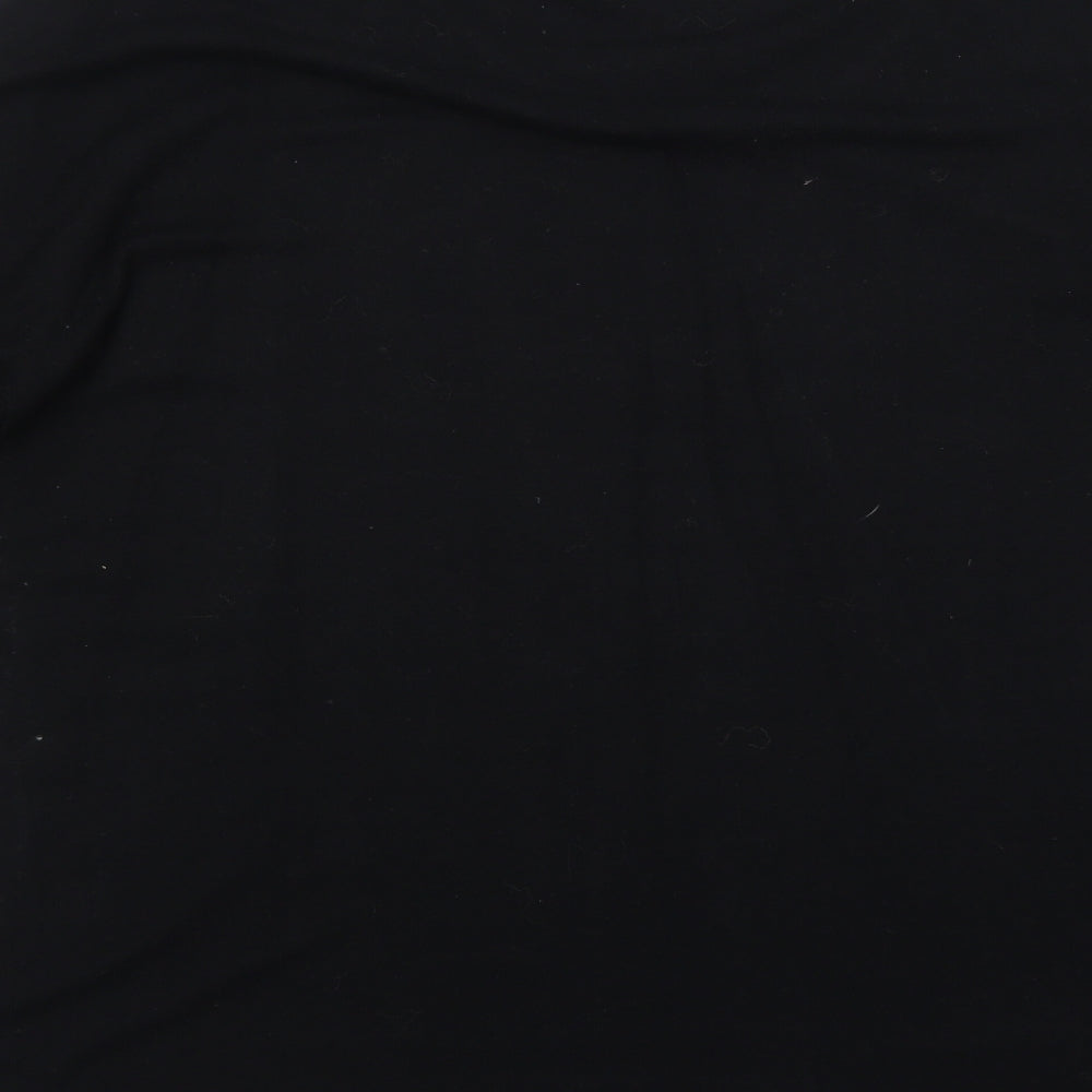 Zara Womens Black Round Neck Polyester Pullover Jumper Size M