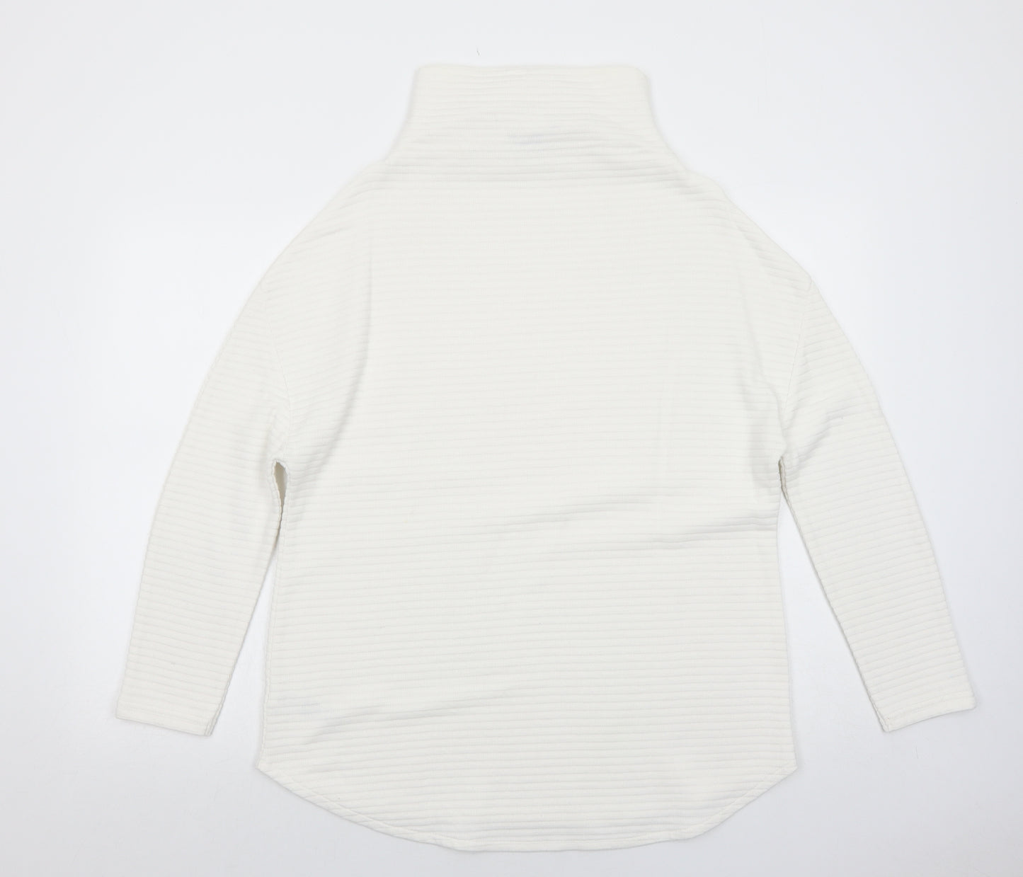 Marks and Spencer Womens White Polyester Pullover Sweatshirt Size 14 Pullover