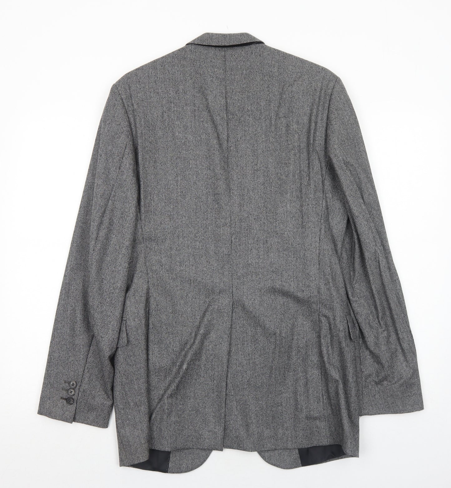 Vitale Barberis Canonico Mens Grey Wool Jacket Suit Jacket Size 38 Regular