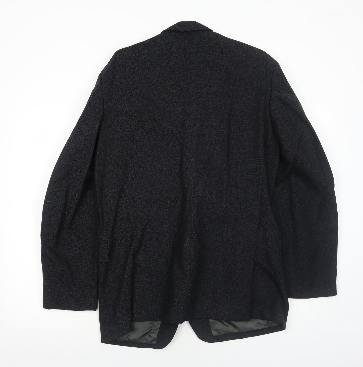 Konfeksjon Mens Black Polyester Jacket Suit Jacket Size 44 Regular