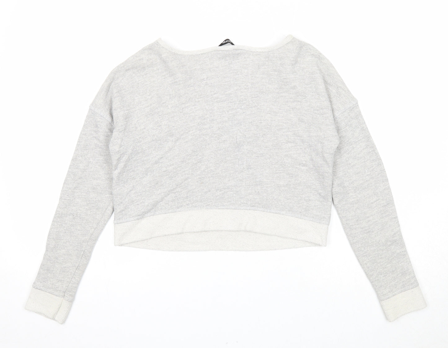 George Girls Grey Cotton Pullover Sweatshirt Size 10-11 Years Pullover