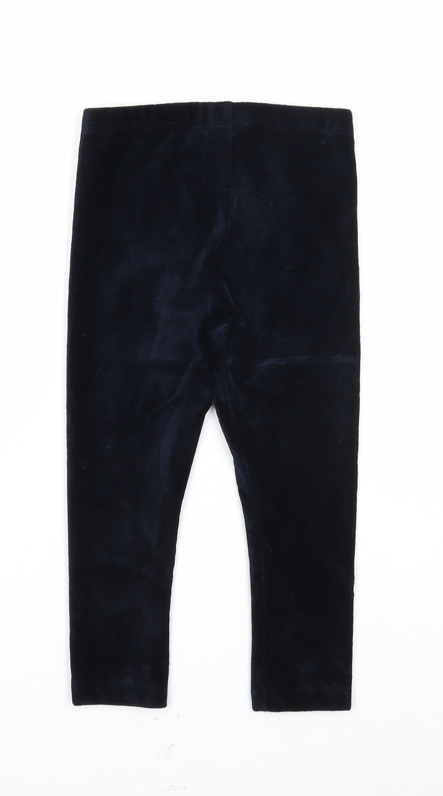Blue Zoo Girls Blue Cotton Jogger Trousers Size 3-4 Years Regular Pullover - Leggings