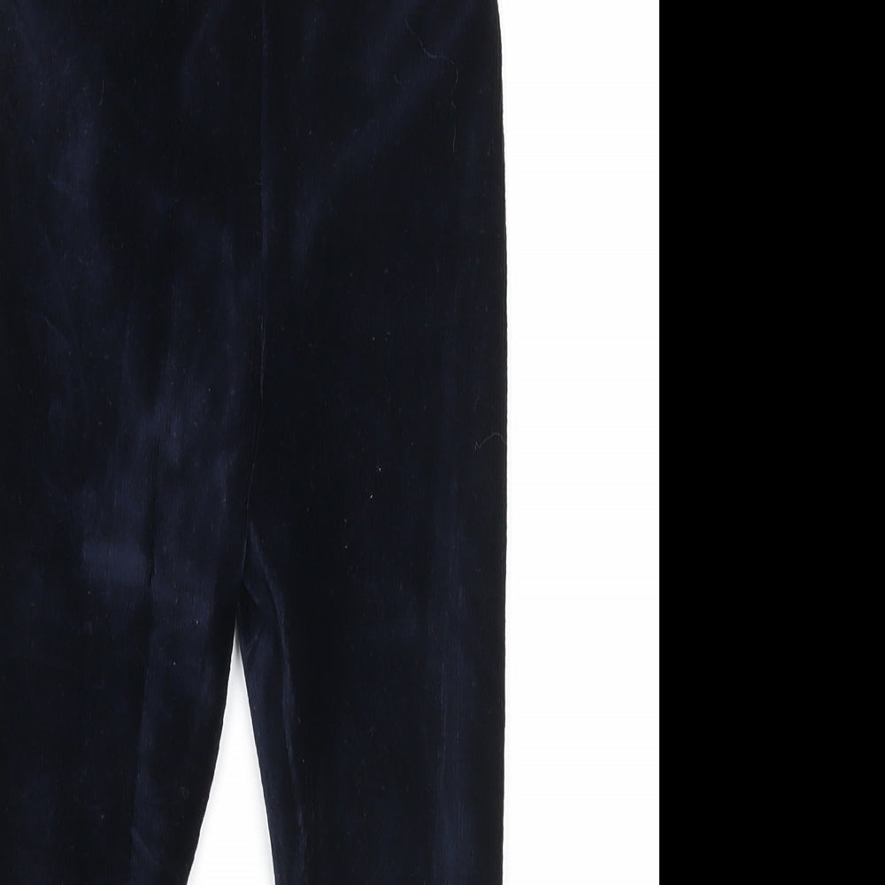 Blue Zoo Girls Blue Cotton Jogger Trousers Size 3-4 Years Regular Pullover - Leggings
