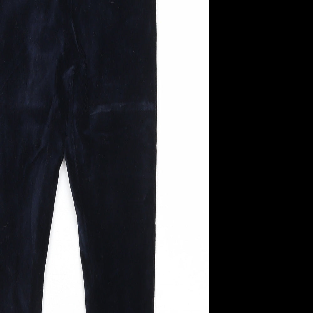 Blue Zoo Girls Blue Cotton Jogger Trousers Size 3-4 Years Regular Pullover - Leggings