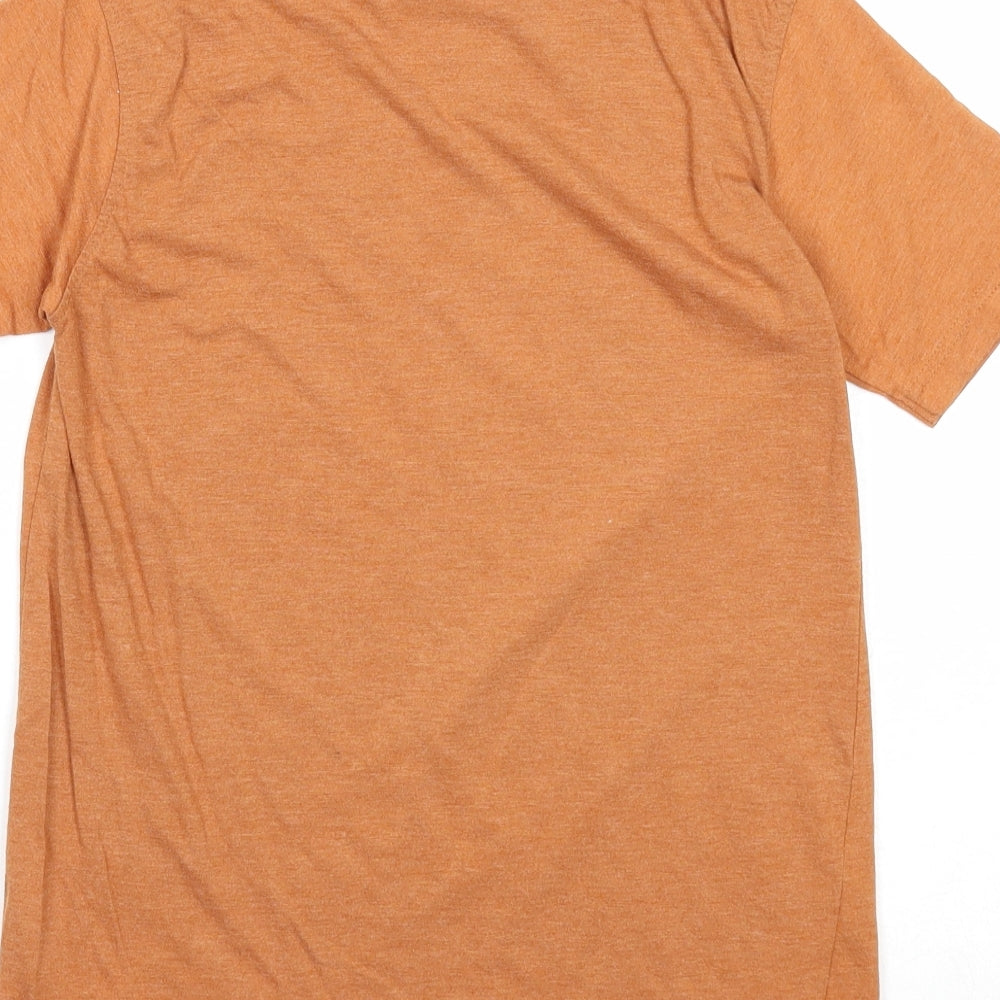 Rebel Boys Orange Cotton Basic T-Shirt Size 10-11 Years Round Neck Pullover - Hey Señor! Buenos Dias!