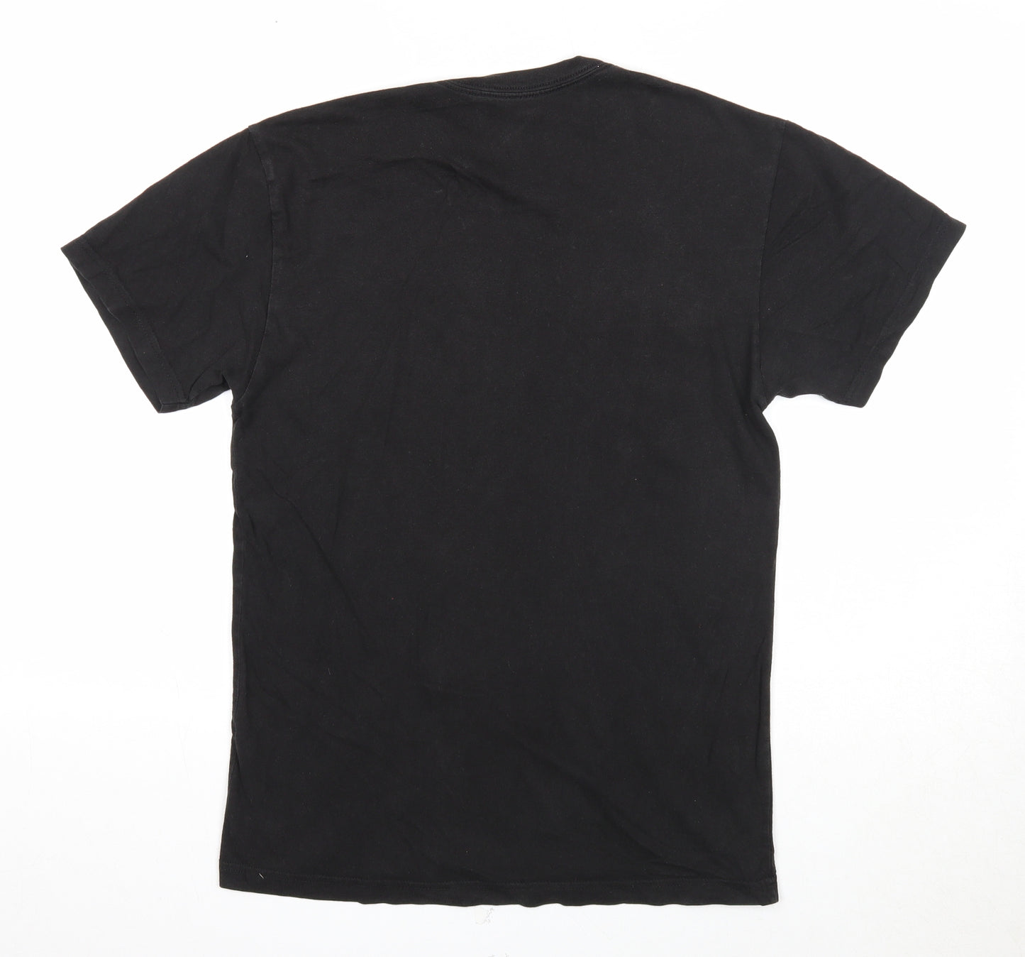 Club Room Mens Black Cotton T-Shirt Size S Round Neck