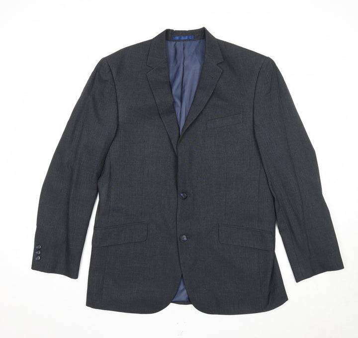 Taylor & Wright Mens Grey Polyester Jacket Suit Jacket Size 40 Regular