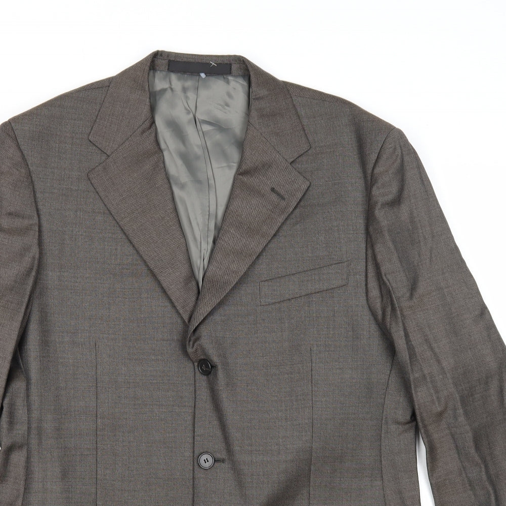 Marks and Spencer Mens Grey Wool Jacket Suit Jacket Size 40 Regular