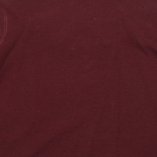 Autograph Womens Purple Round Neck Cotton Pullover Jumper Size 10