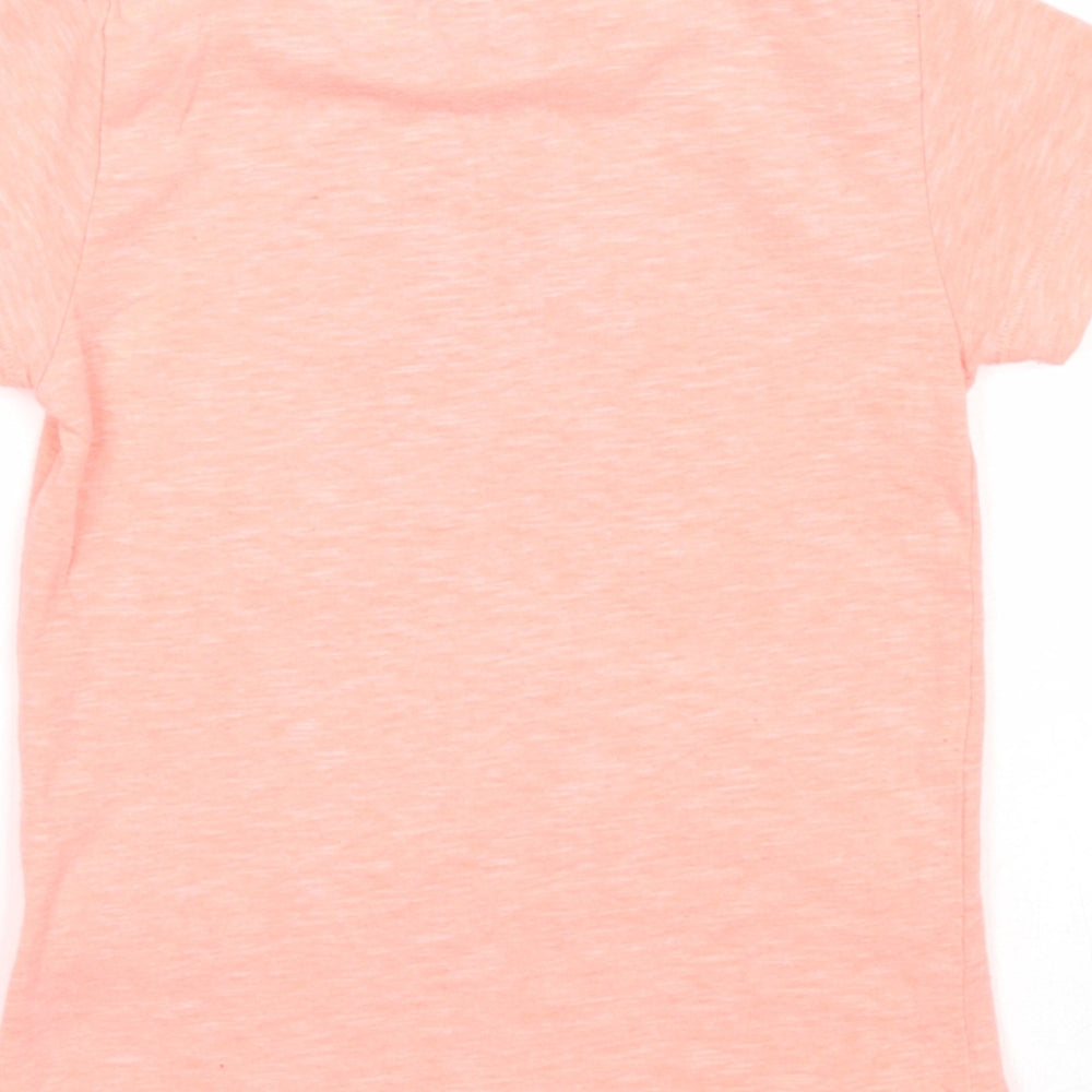 NEXT Baby Pink Cotton Basic T-Shirt Size 9-12 Months Round Neck Pullover - Shark
