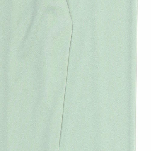 Rebellious Womens Green Polyester Trousers Size 8 Regular - Waist 22 inches