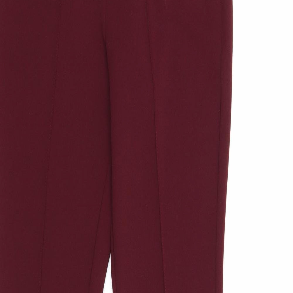 Primark Womens Purple Polyester Trousers Size 6 Regular