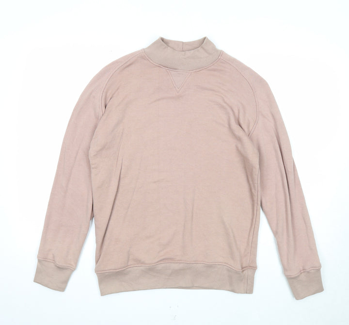 Nasty Gal Womens Pink Cotton Pullover Sweatshirt Size 10 Pullover