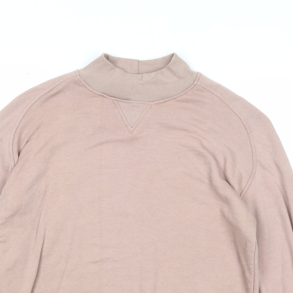 Nasty Gal Womens Pink Cotton Pullover Sweatshirt Size 10 Pullover