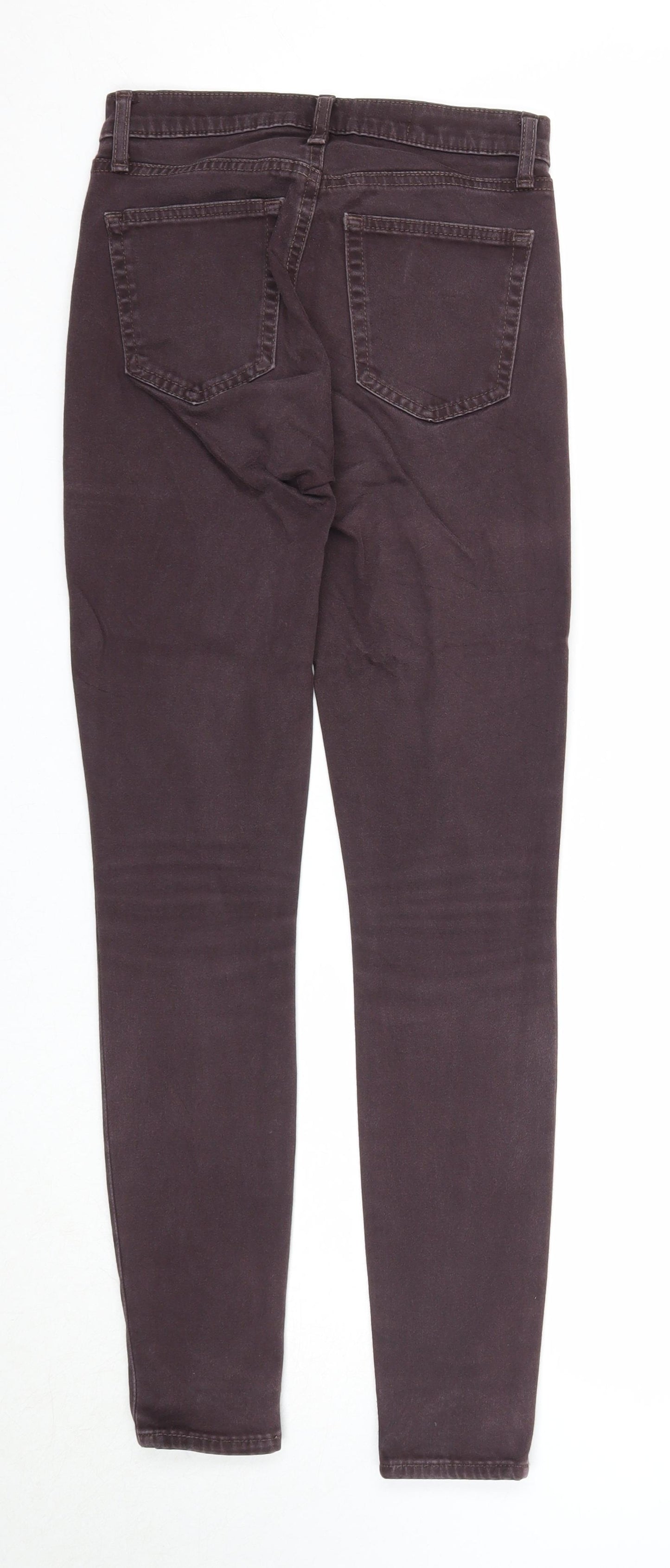Gap Womens Purple Cotton Skinny Jeans Size 25 in Regular Zip