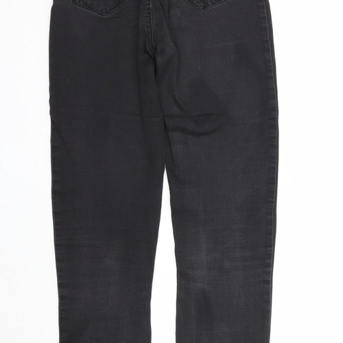 Denim & Co. Womens Black Cotton Skinny Jeans Size 8 Regular Zip