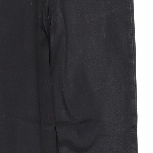 Denim & Co. Womens Black Cotton Skinny Jeans Size 8 Regular Zip