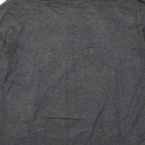 Dorothy Perkins Womens Grey Roll Neck Viscose Pullover Jumper Size 14