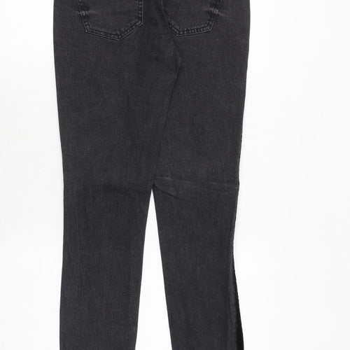 Blue Motion Womens Grey Cotton Skinny Jeans Size 8 Regular Zip