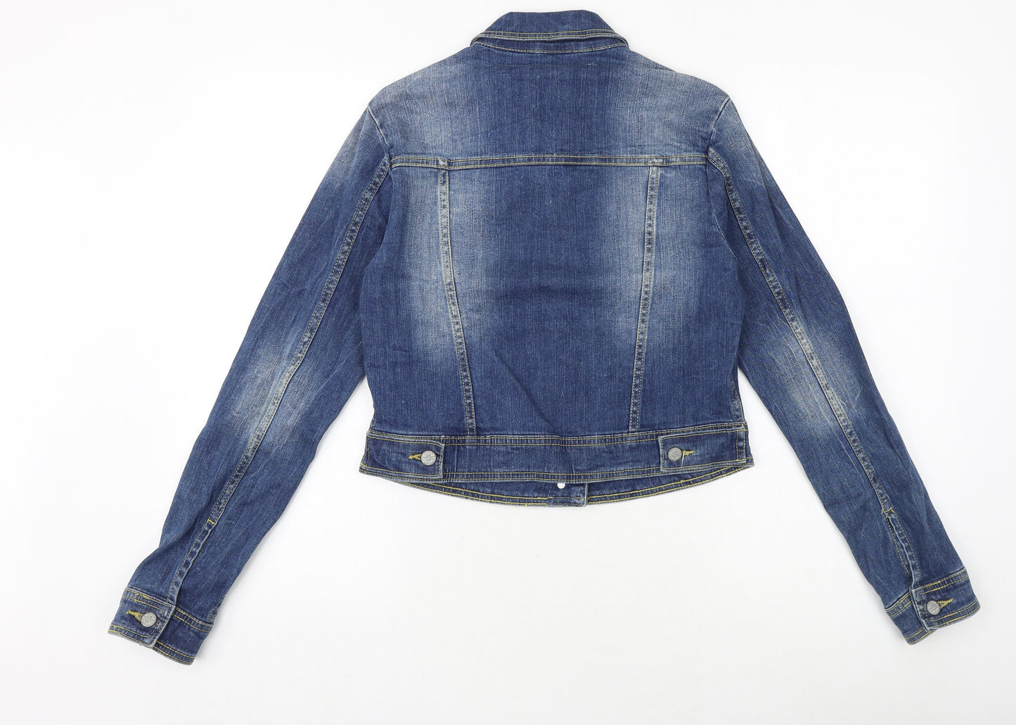 Cherokee Womens Blue Jacket Size 10 Button