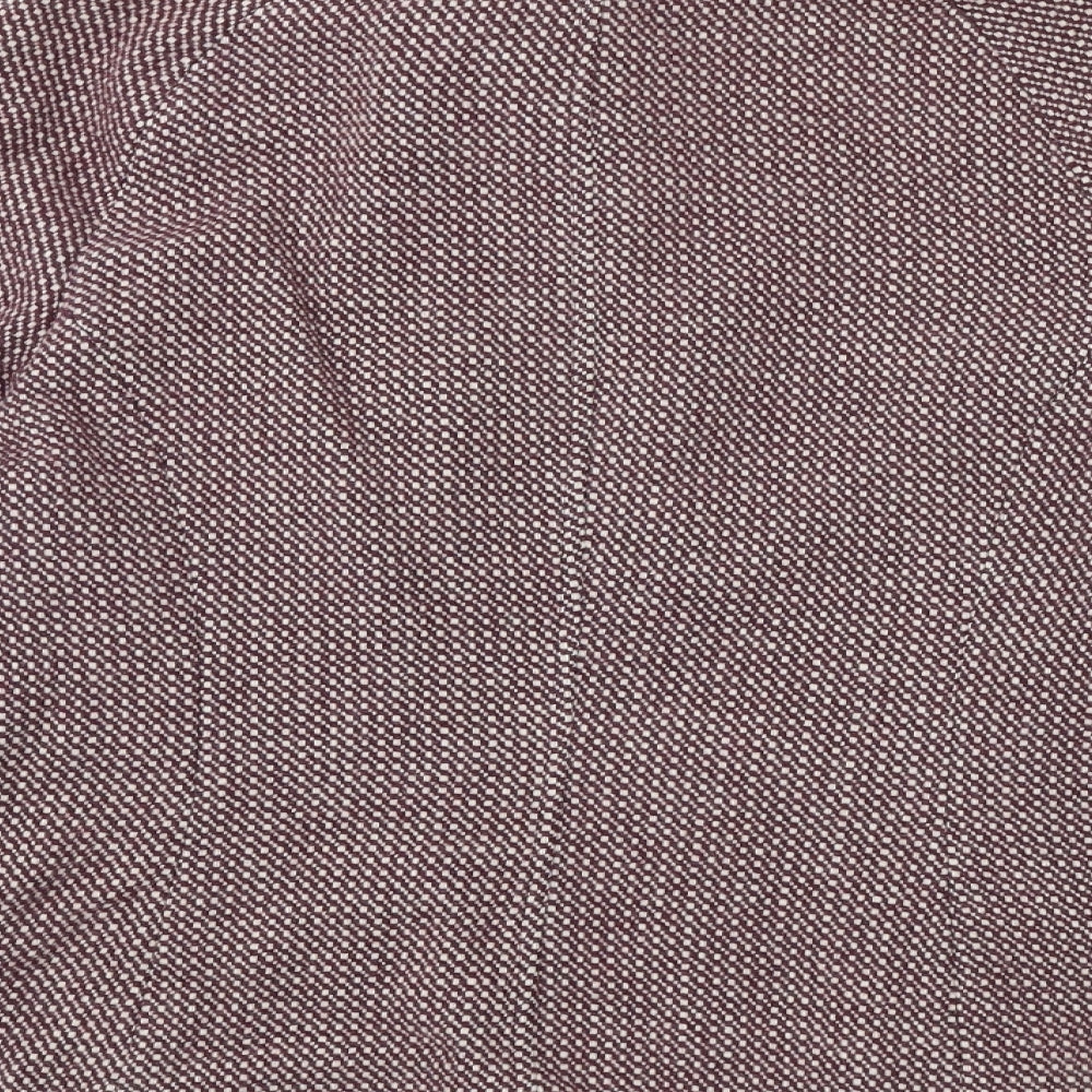 Marks and Spencer Womens Purple Jacket Size 16 Zip