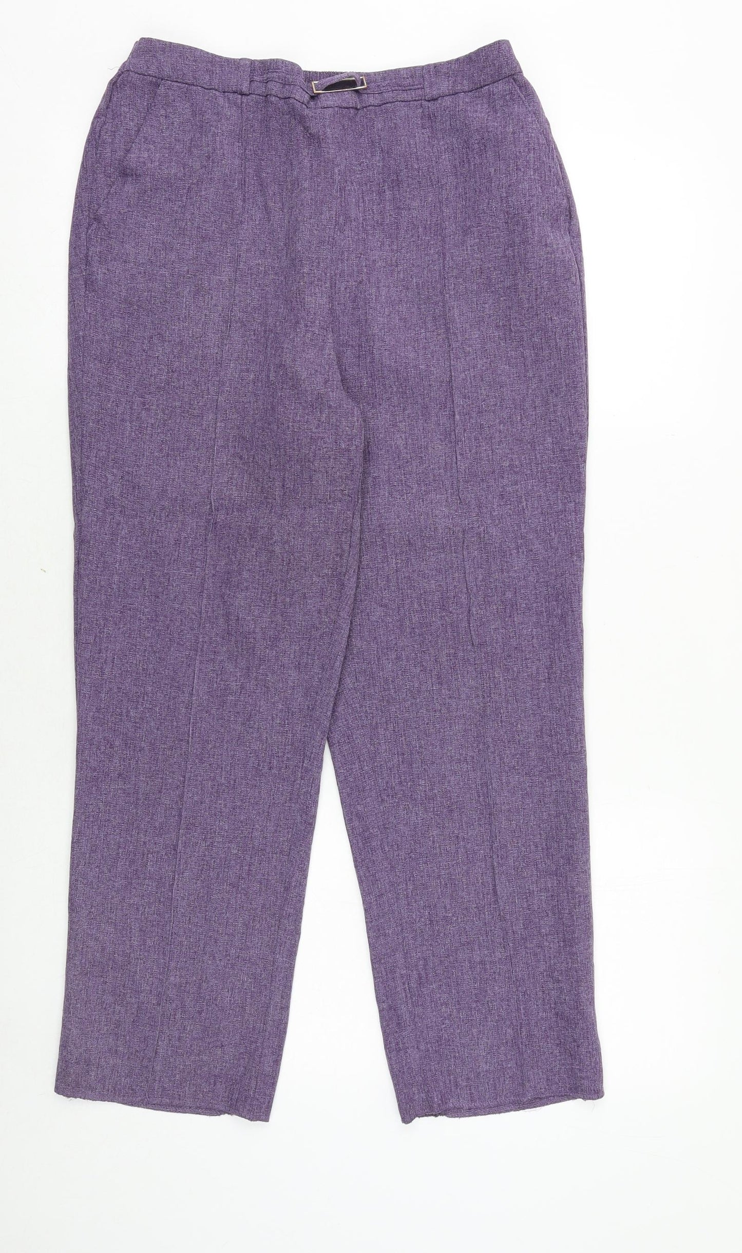 Honor Milburn Womens Purple Polyester Trousers Size 14 Regular
