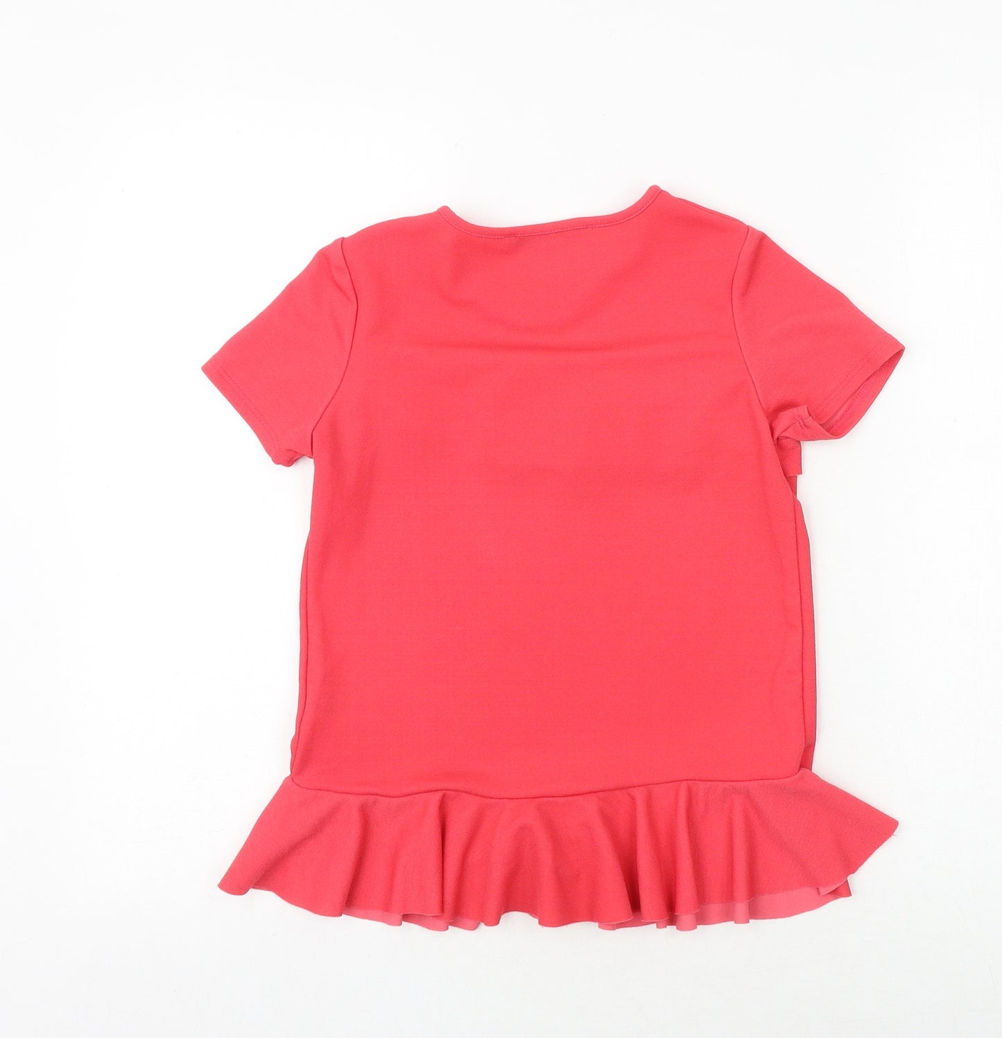 Very Girls Pink Polyester Jersey T-Shirt Size 10 Years Round Neck Pullover