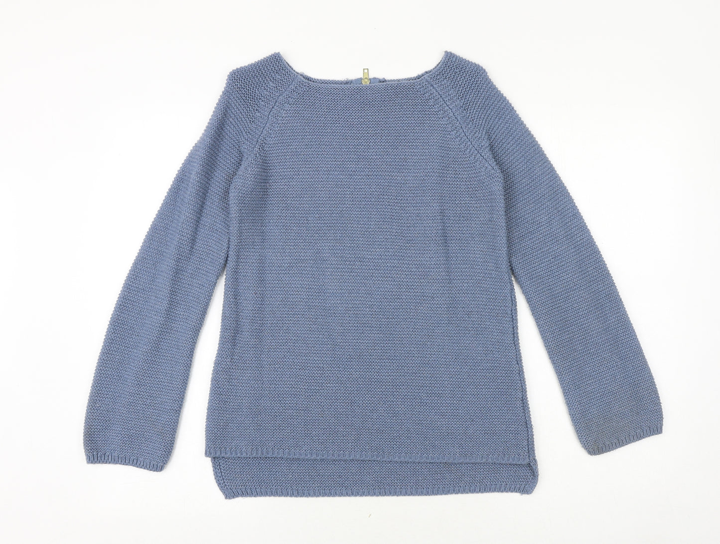 Primark Womens Blue Round Neck Acrylic Pullover Jumper Size 8