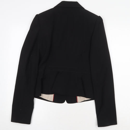 New Look Womens Black Polyester Jacket Blazer Size 12
