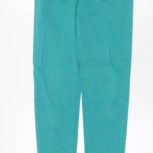 Espirit Womens Green Cotton Skinny Jeans Size 28 in Regular Zip