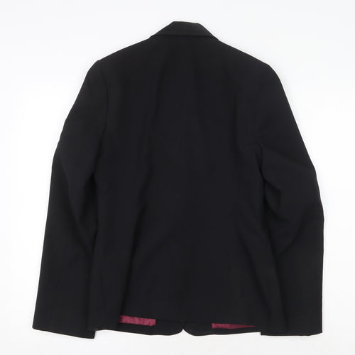 New Look Womens Black Polyester Jacket Suit Jacket Size 12