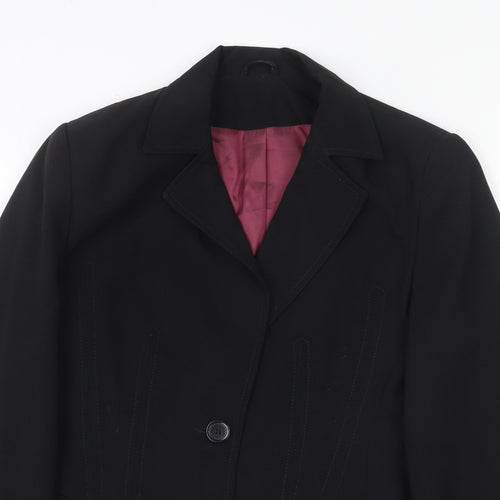 New Look Womens Black Polyester Jacket Suit Jacket Size 12