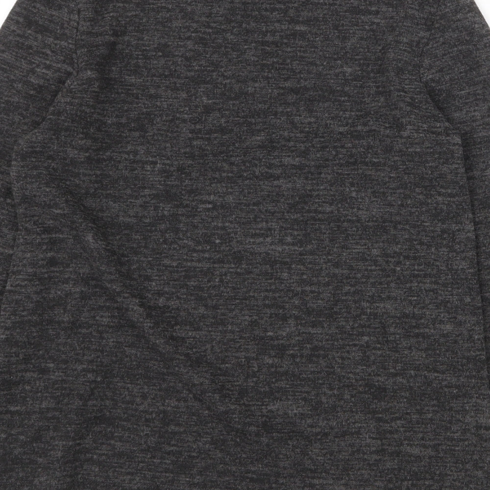 Atmosphere Womens Grey Mock Neck Polyester Pullover Jumper Size 6