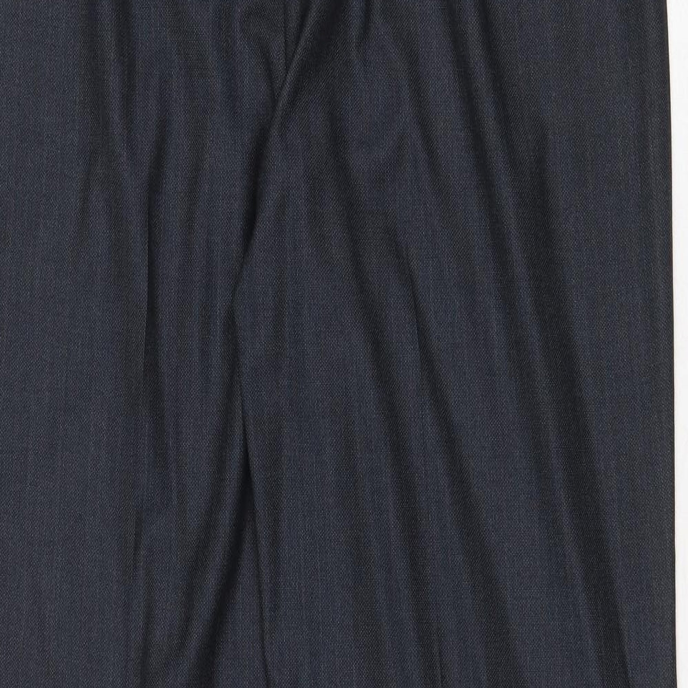 Papaya Womens Grey Polyester Trousers Size 20 Regular Zip