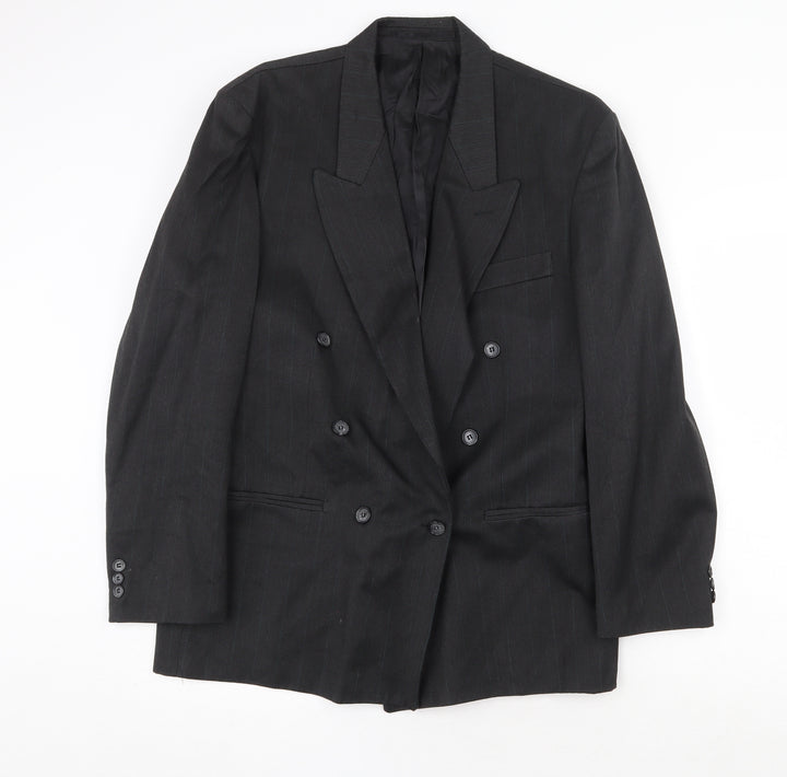 Topman Mens Grey Polyester Jacket Suit Jacket Size 42 Regular