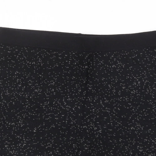Cynthia Rowley Womens Black Geometric Cotton Swing Skirt Size M