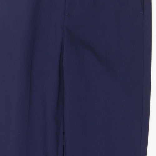 Closet Mens Blue Polyester Chino Trousers Size 30 in Regular Zip