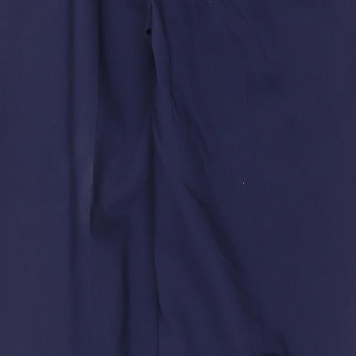 Closet Mens Blue Polyester Chino Trousers Size 30 in Regular Zip