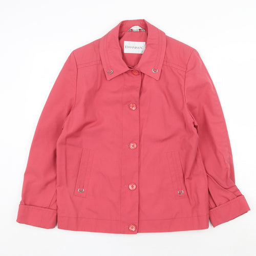 Dannimac Womens Pink Jacket Size 10 Button