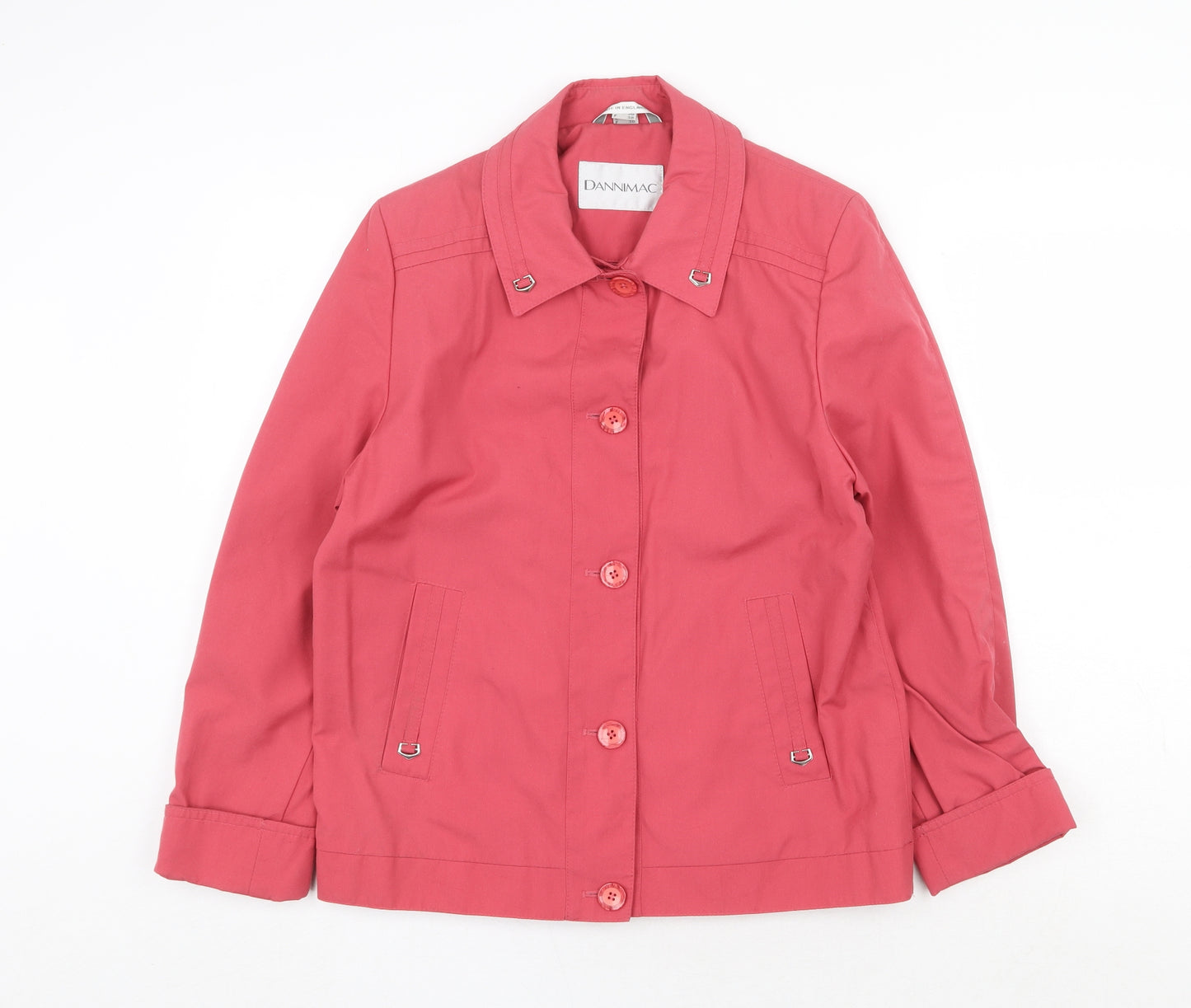 Dannimac Womens Pink Jacket Size 10 Button