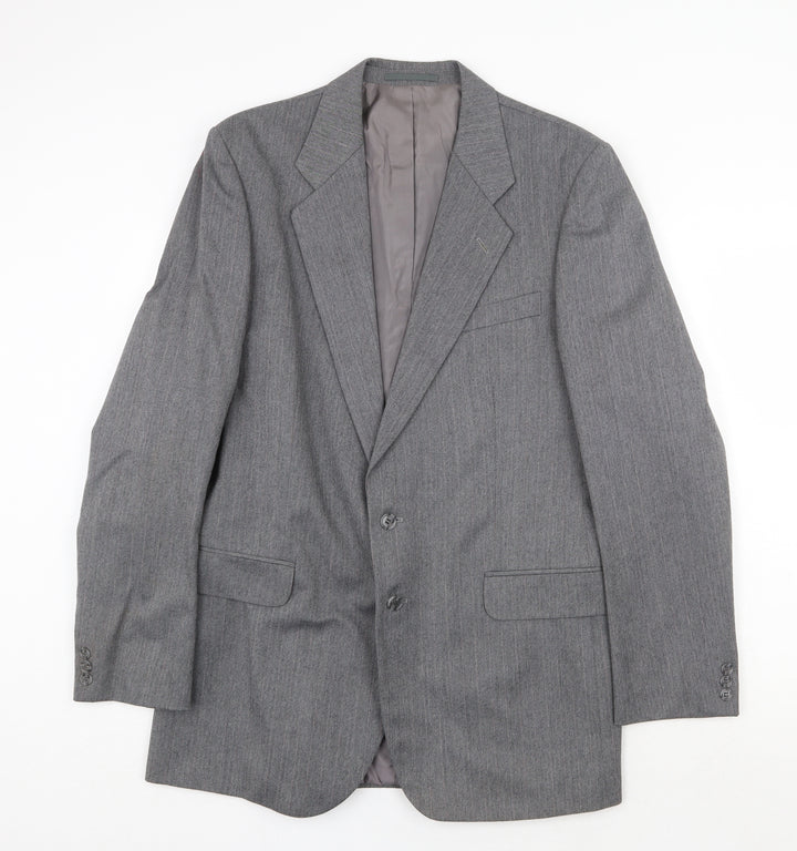 St Michael Mens Grey Wool Jacket Suit Jacket Size 40 Regular
