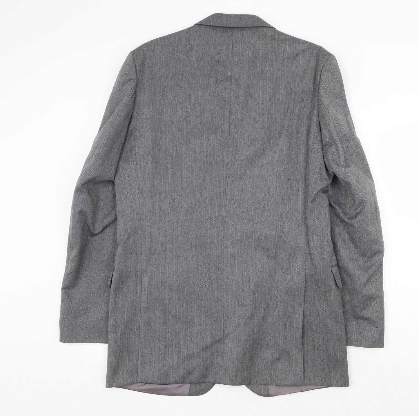 St Michael Mens Grey Wool Jacket Suit Jacket Size 40 Regular