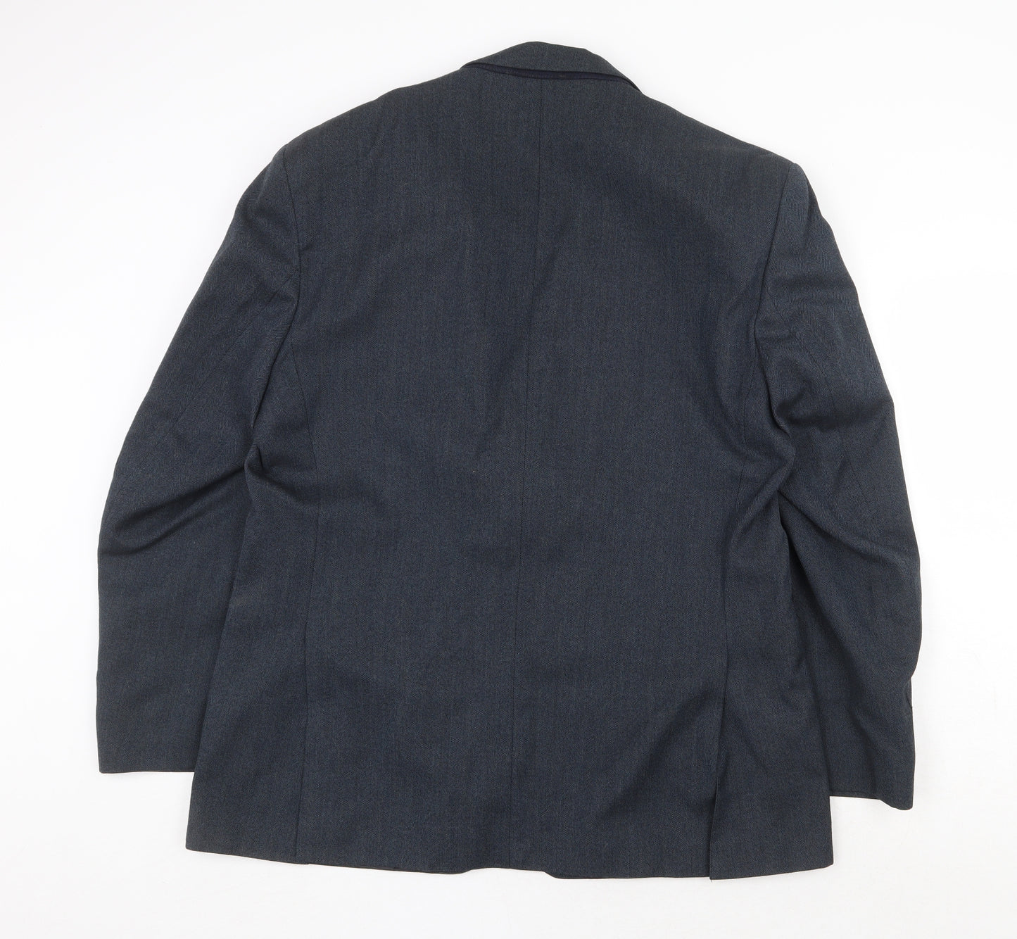 Scott International Mens Blue Wool Jacket Suit Jacket Size 44 Regular