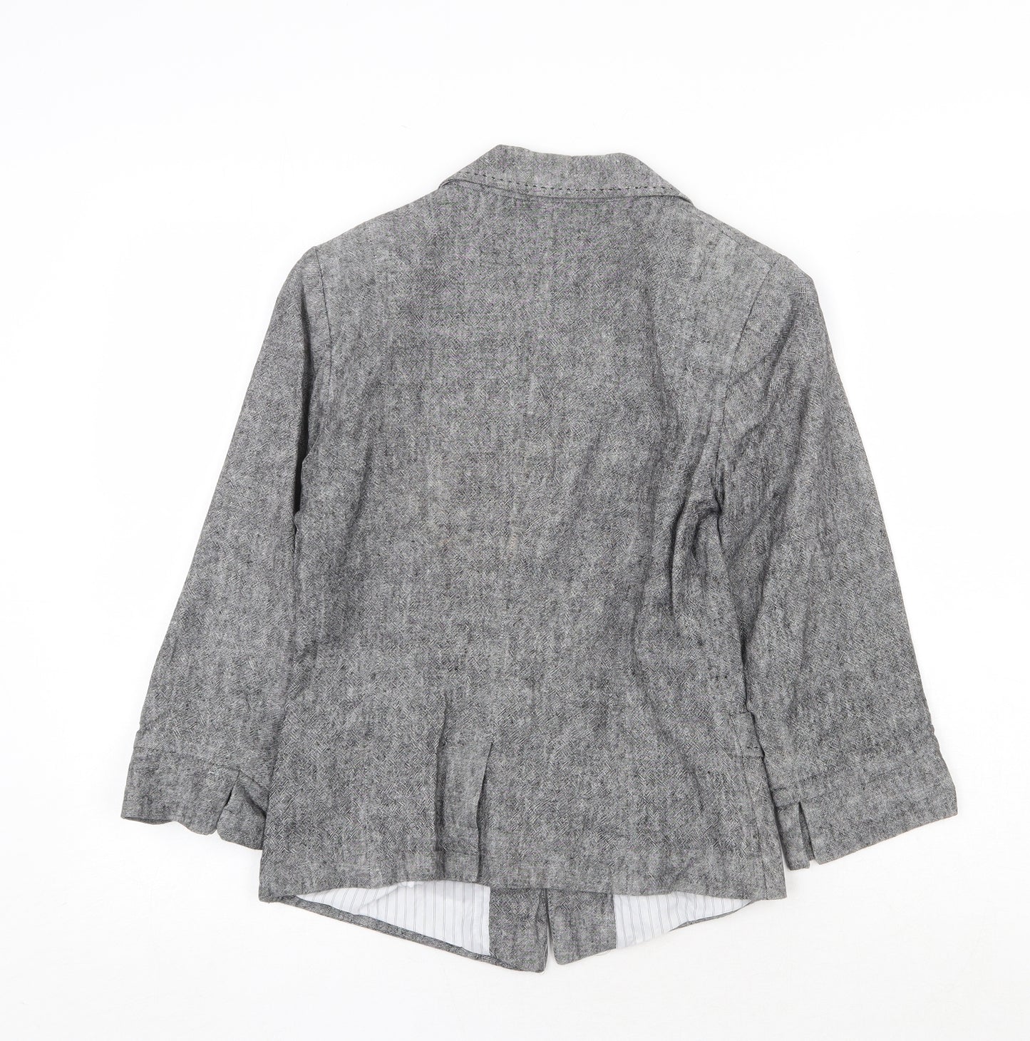 Atmosphere Womens Grey Jacket Blazer Size 8 Button