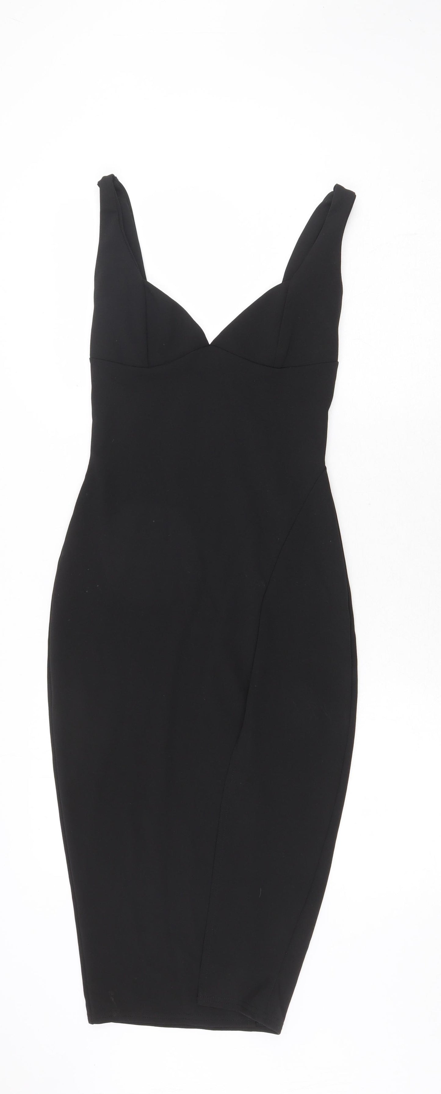 Nasty Gal Womens Black Polyester Bodycon Size 4 Sweetheart Pullover