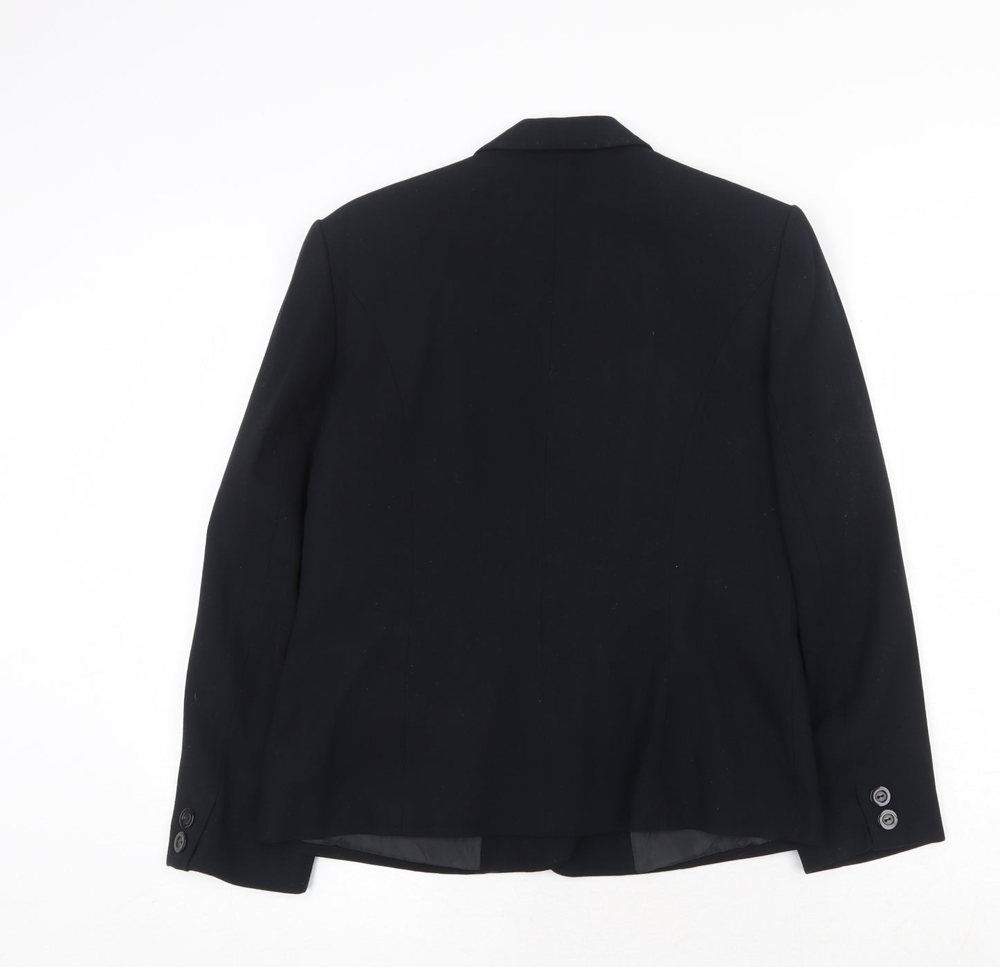 Richards Womens Black Polyester Jacket Suit Jacket Size 12