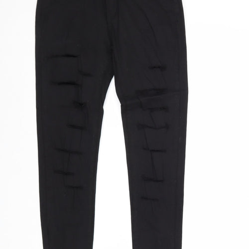 Jeans Womens Black Cotton Skinny Jeans Size S Regular Zip