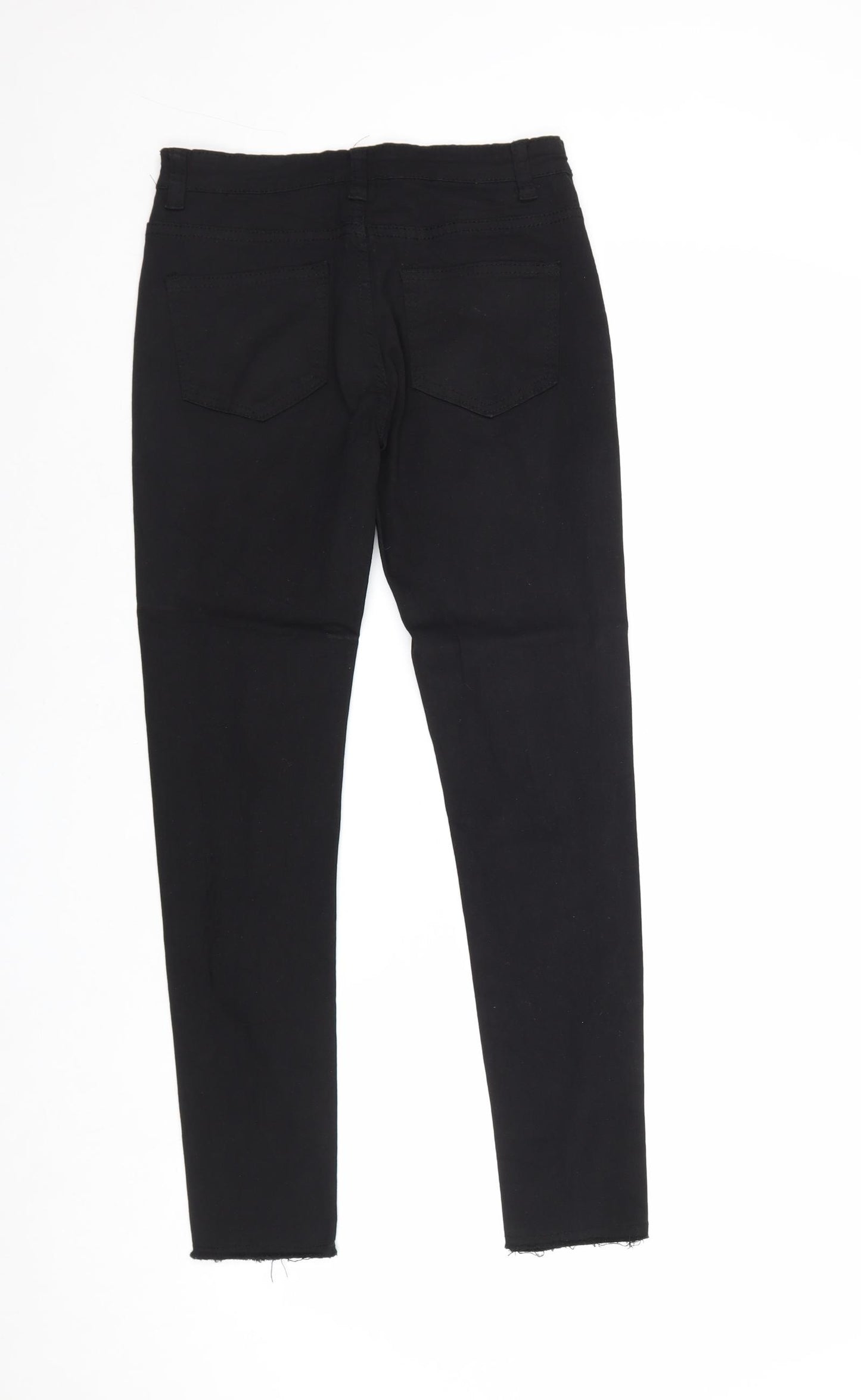Jeans Womens Black Cotton Skinny Jeans Size S Regular Zip