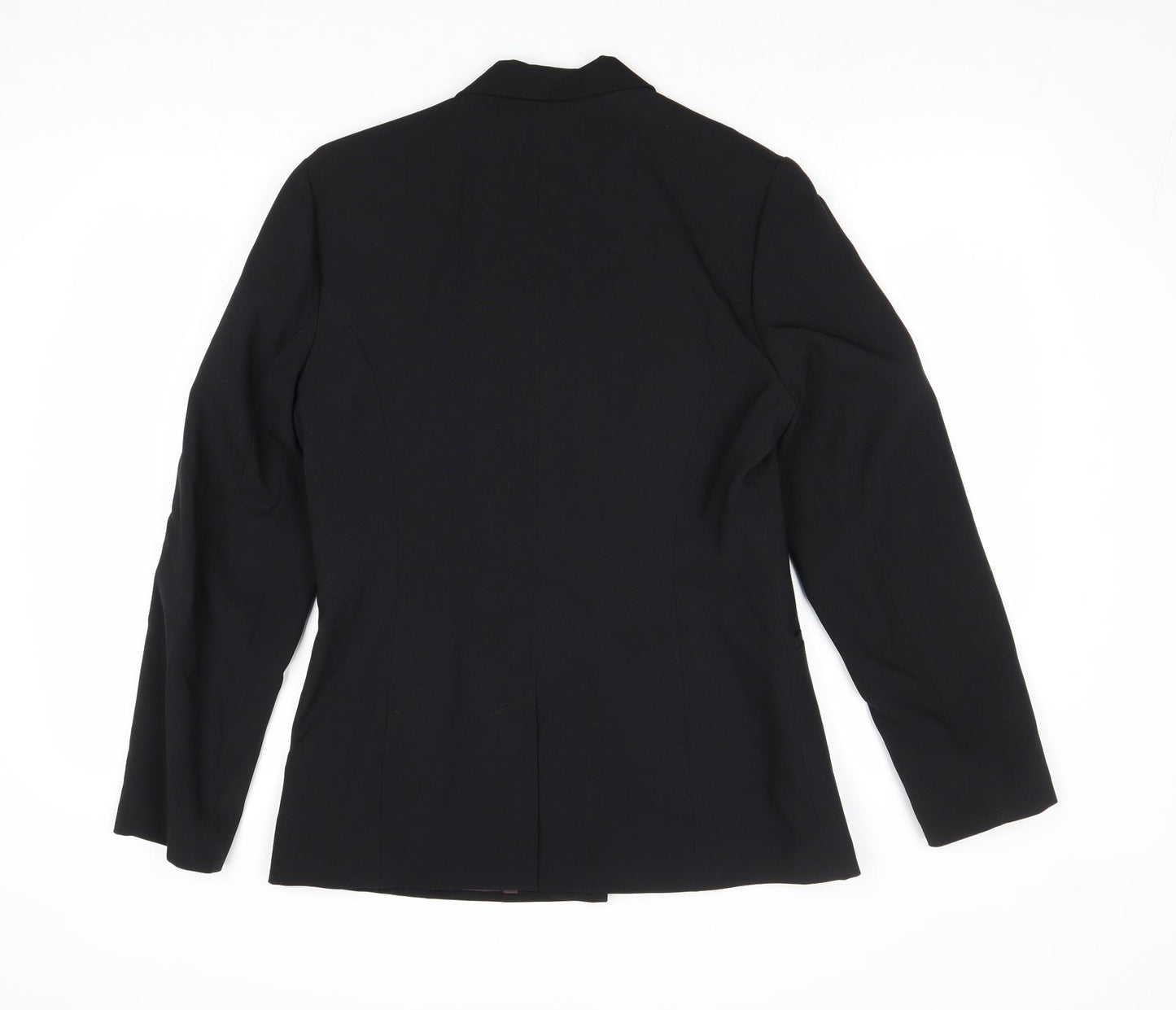 Select Womens Black Polyester Jacket Suit Jacket Size 12