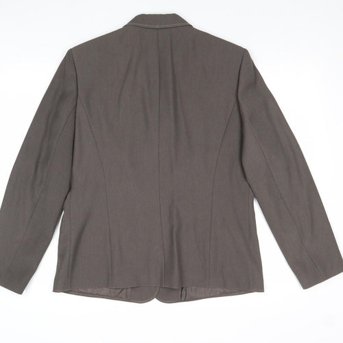 Gerry Weber Womens Brown Polyester Jacket Suit Jacket Size 14